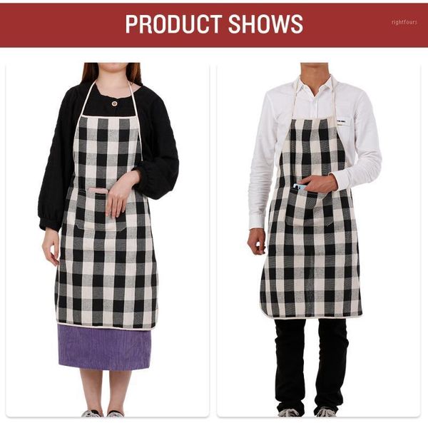 

apron with pocket kitchen apron for women men chef kitchen cooking baking gardening restaurant cafe1