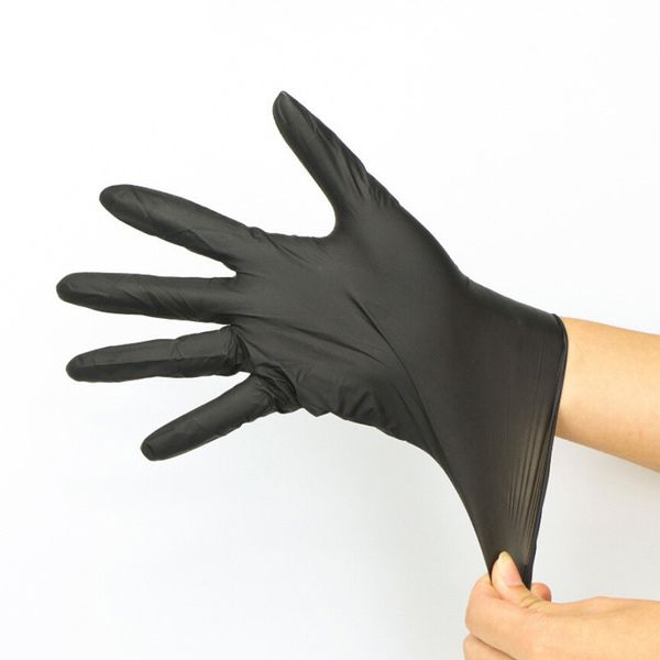 

comfortable rubber disposable mechanic nitrile black dish washing gloves guantes para lavar platos k1001 e