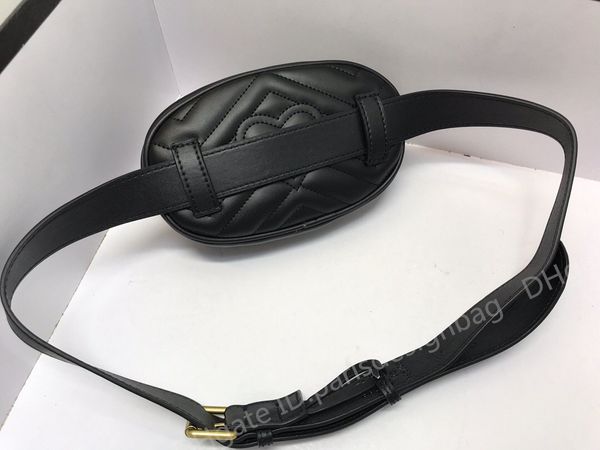 

fashion 5a 476434 18cm marmonts diagonal matelasse leather belt bag,waist bags, crossbody bag, zip closure,leather lining