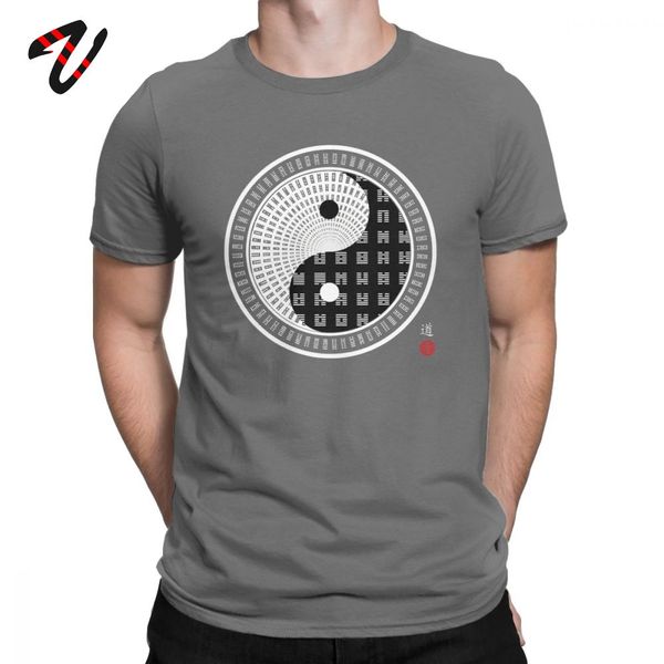 

китайский стиль tshirt tai chi инь ян цзин 64 гексаграмма спираль рождественский подарок с коротким рукавом спорта толстовка с капюшоном тол