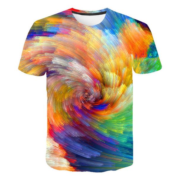 

colorful dizziness 3d print shirts hentai plus size comics men clothing