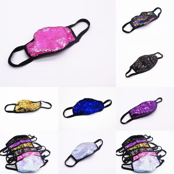 

cross-border source sequin blue mask ice silk colored diamonds fashion sunscreen dustproof breathable cotton cloth washable 8 nqnu4