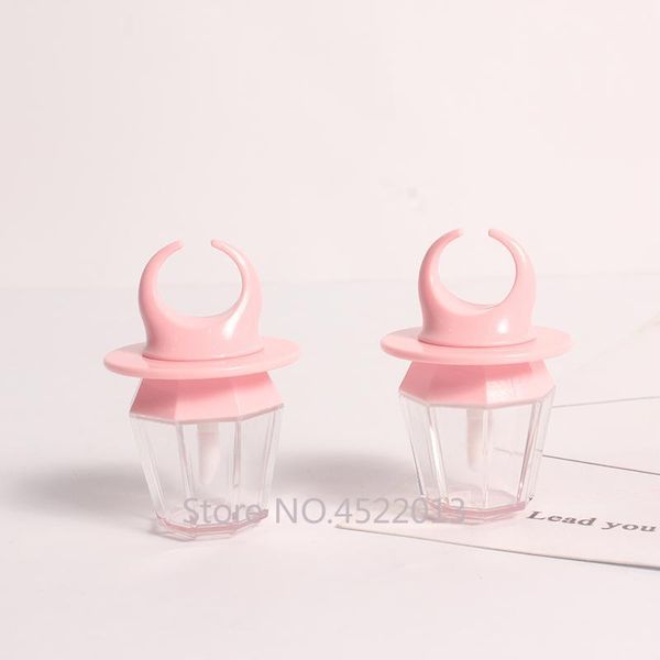

storage bottles & jars 8ml empty lip gloss tube lips bottle wand brush container diamond ring shape refillable lipgloss concealer1
