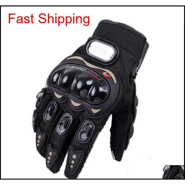 

professional auto racing gloves men motorcycle new gloves protect hands full finger women breathe patchwork flexible glove fmlqd, Black