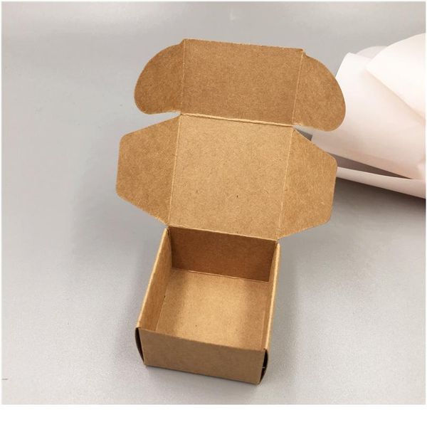 

50pcs small square colorful kraft paper carton box small gift packaging box wedding party festival favor wrappin jllvhv