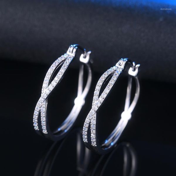 

huitan versatile style big hoop earrings simple stylish female accessories for party birthday girl gifts timeless trendy jewelry1, Golden;silver