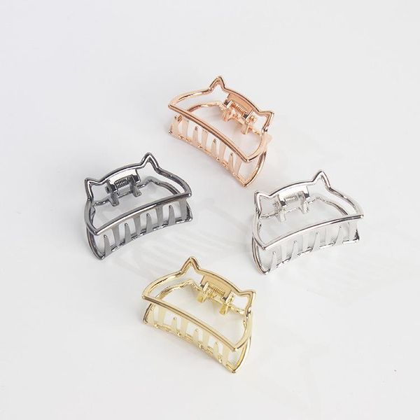 

hair accessories cute hollow out cat bun fashion clasp headwear