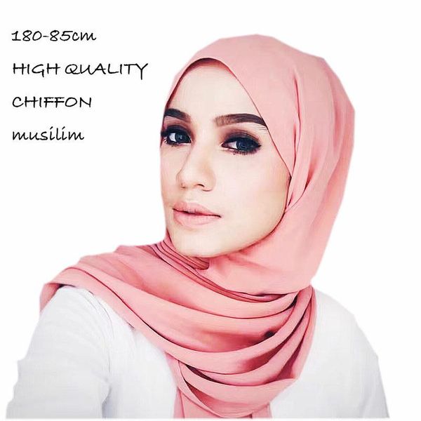 

scarves single color bubble pearl chiffon scarf big yards hui women yw18 sell like cakes, Blue;gray