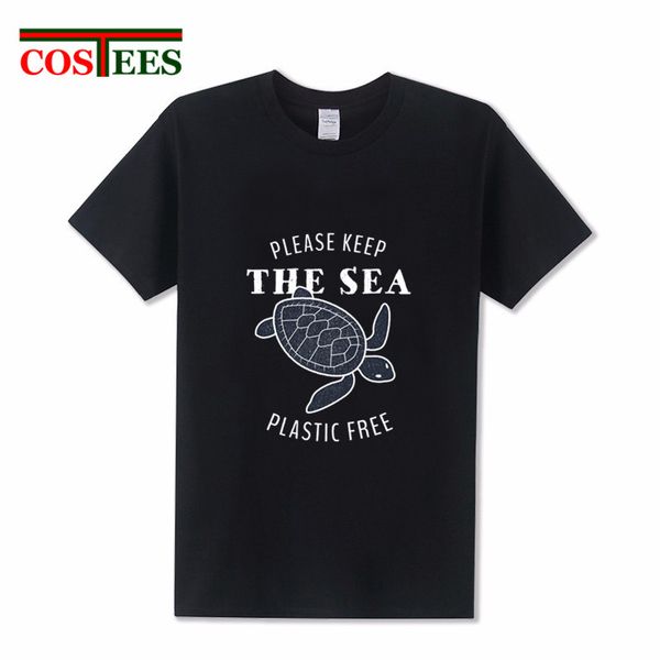 

funny please keep the sea plastic turle plastic pollution environmental protection problems sport hooded sweatshirt hoodie men t shirt