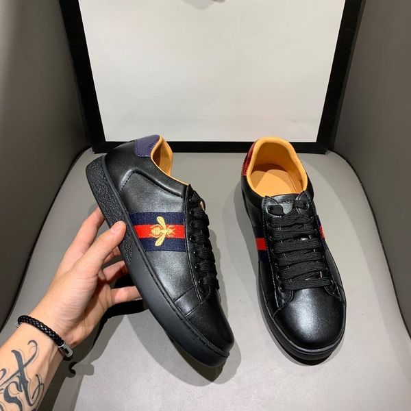 

casual shoes clear sole men women platform sneaker hommes leather trainer bottom chaussures triple espadrilles hy112304, Black