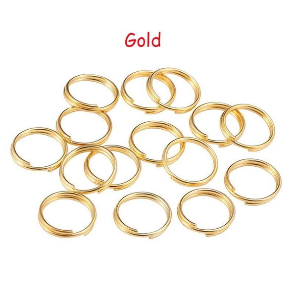 

200pcs/lots 4-14mm open double loops circles split jump rings keyring link circle diy key chains jewelry connectors acc qylhyz