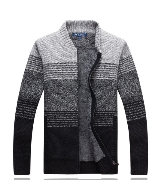 

men's sweaters winter warm sweater men 2021 mens thick wool cardigan brand clothing striped pull homme knitwear clothin, White;black
