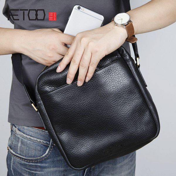 

hbp aetoo men's leather oblique bag baotou cowhide casual shoulder pack simple men's retro small bag