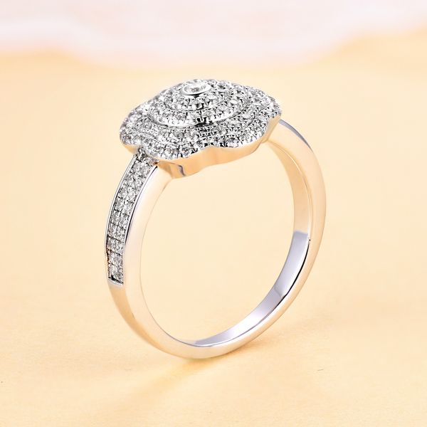 

fashion tonglin popular accessories s925 sterling silver ring female european and american exaggerated inlaid zircon wedding ring jewelry wh