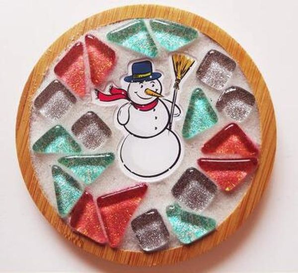 

mix цвет стекла камень мозаика для детей головоломки искусство craft diy креативный coaster материалы мозаика изготовление рождественский по