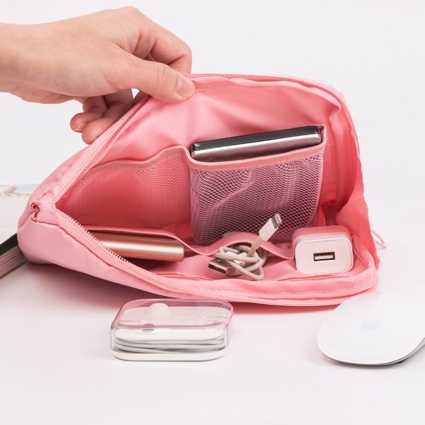 

women travel business bag packing cubes digital charger accessories package organizer duffel bag earphone usb cable storage bag t200720
