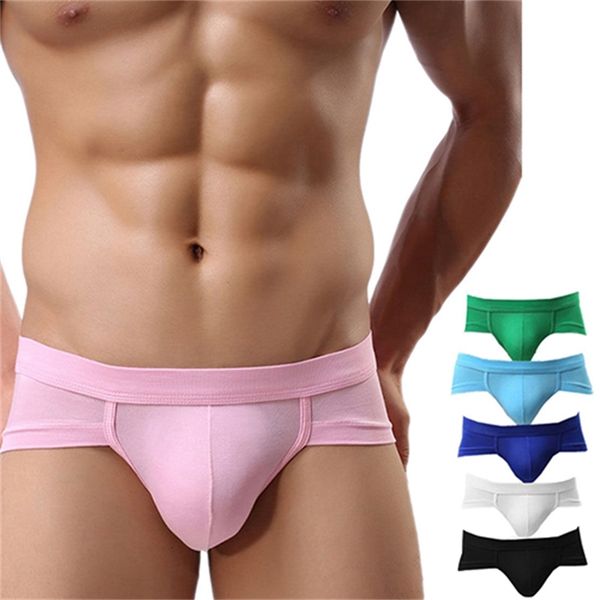 

fashion men's trunks underwear boxer shorts bulge pouch comfy soft under 7g85, Black;white