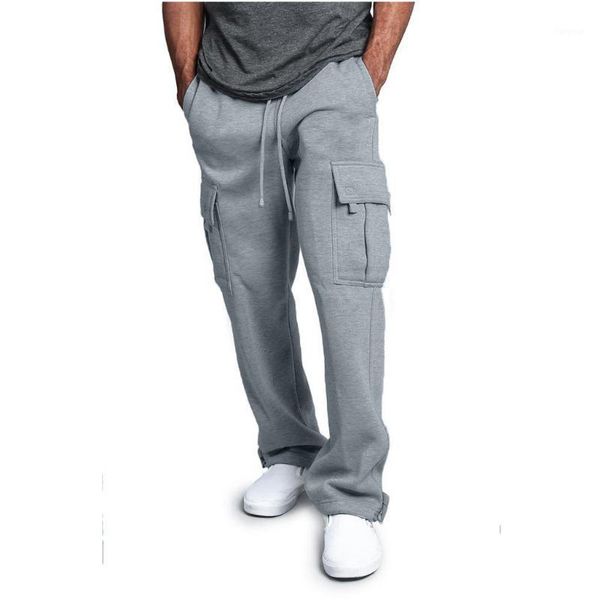 

men pants joggers hiphop fashion 2020 casual straight trousers men elastic waist work casual hip hop trouser pants streetwear1, Black