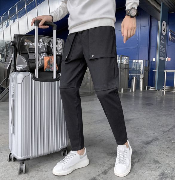 

new outono 2021 inverno novo fino slida bolso veludo grossas personalidade juventude masculinas 3a15, Black