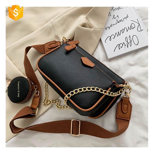 

three-in-one shoulder bag women bags japanese and korean wide-waist long-sleeved three-piece summer wild tide