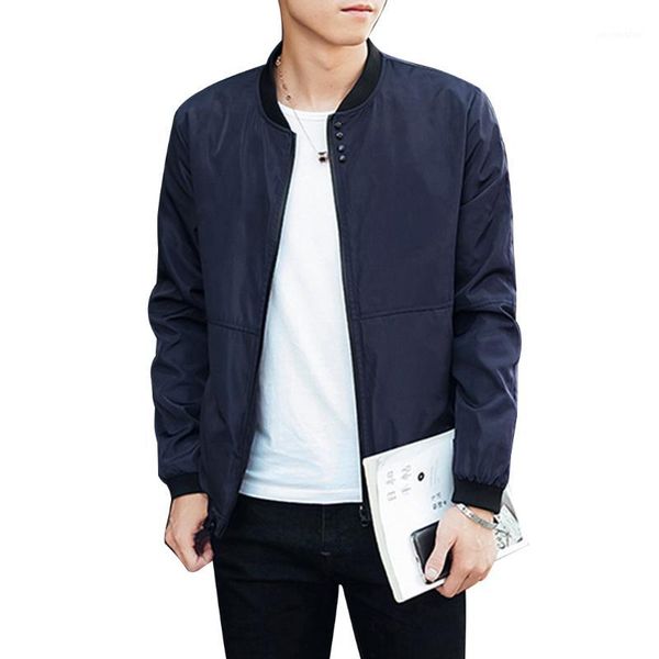 

spring autum men's solid baseball jackets coat men casual slim bomber jacket men overcoat streetwear coat plus size 5xl1, Black;brown