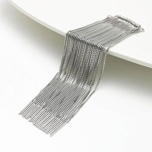 

2pcs 9 11.5cm long tassel earring 925 silver line diy earring charm connector accessory for women piercing ear jewelry making h qylxmc