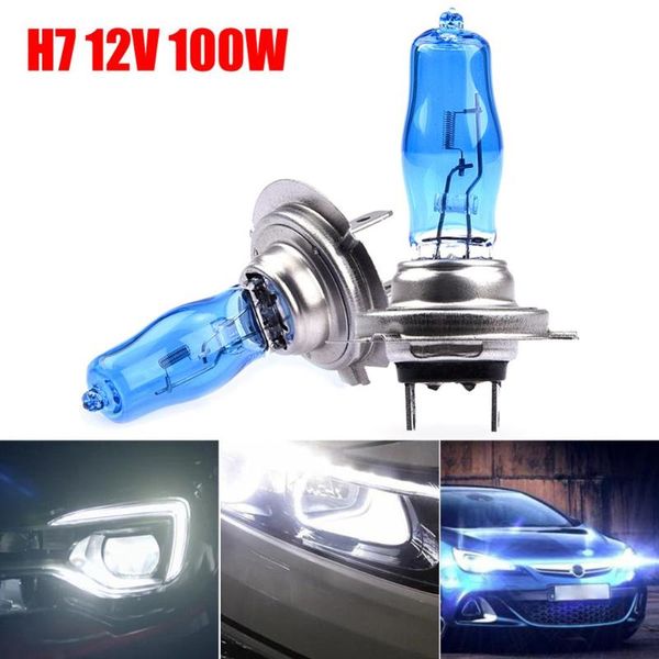 

2pcs 100w hod лампа h7 водить автомобиль водить тумана фары лампочка auto противотуманная фара фара передняя фара автомобиля водонепроницаем