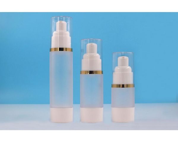 Lozione / emulsione / siero / fondotinta liquido / confezione cosmetica per essenza sbiancante per bottiglia senz'aria in plastica smerigliata da 30 ml