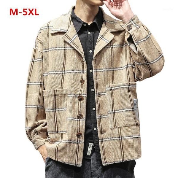

mens bomber jackets men's new winter retro checked blouse large size sweatshirt coat blouse windbreaker jaqueta masculina1, Black;brown