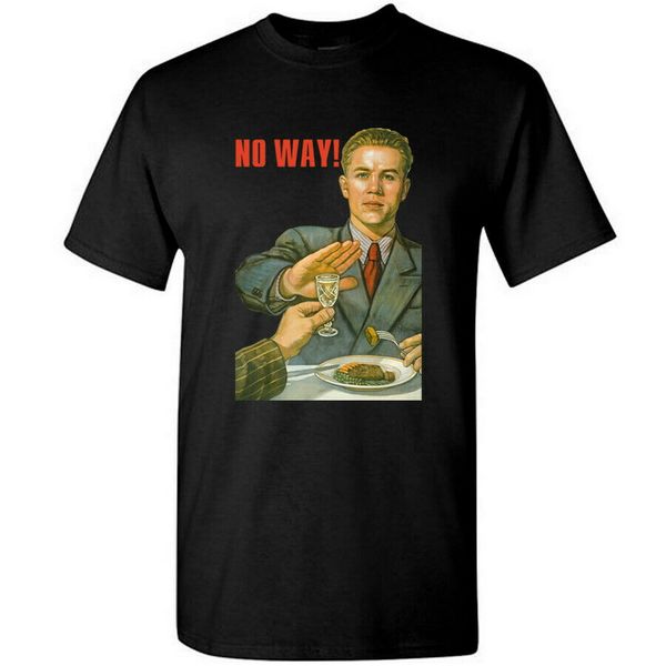 

russian graphic 100% cotton black t-shirt with no way russian poster print 2xl 34xl tee shirt sport hooded sweatshirt hoodie