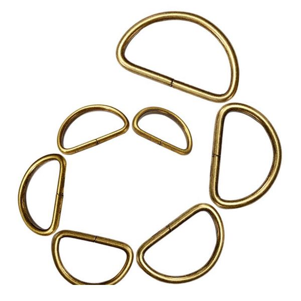 

20pcs vintage metal d ring buckles garment clothes diy needlework luggage sewing handmade bag purse manual bbyvlp, Blike;white