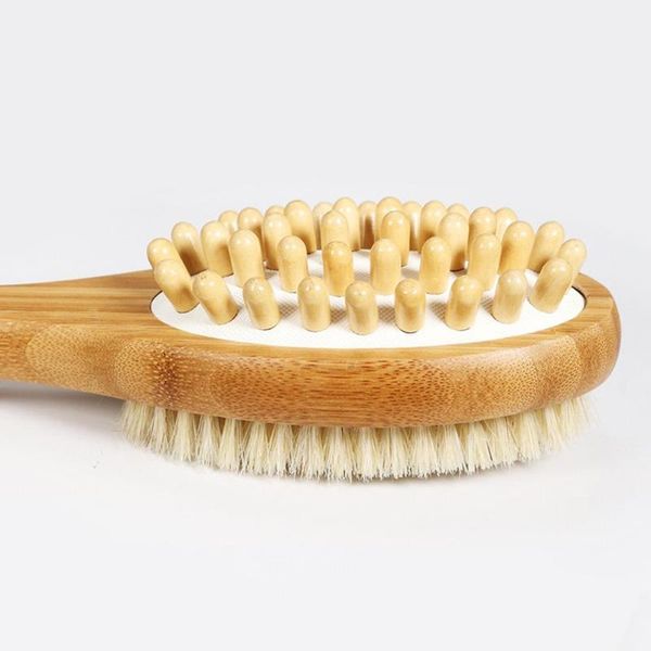 

bath brushes, sponges & scrubbers 2-in-1 shower brush double-sided body care massage with long handle scrubs bodys treatments bath1