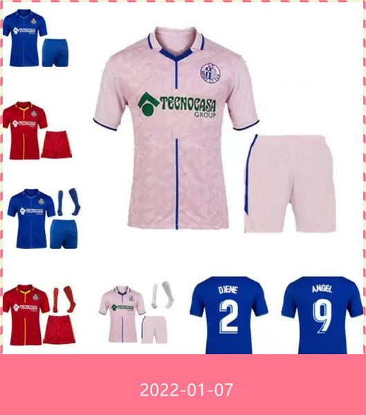 

kids set getafe soccer jerseys 21 22 enes unal mata macias football shirts 2021 2022 maksimovic m.arambarri alena jersey jankto florentino d, Black;yellow