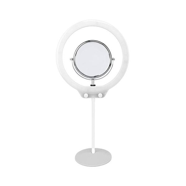 

zomei zm128 portable camera phone video 128 led ring light 3200k-5600k bi-color dimmable decoration lamp with mirror and phone