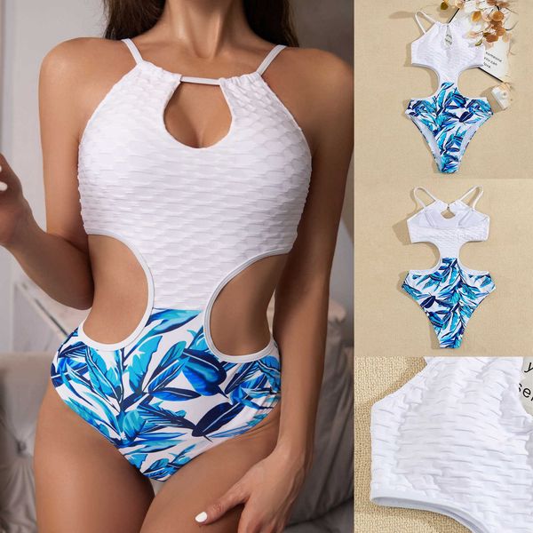 

clothing women push up bandage padded one piece bathing suit bikini set swimwear women's separate swimsuit, White;black