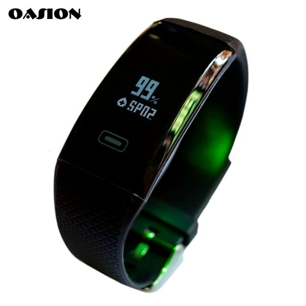 

oasion smart waterproof watch, wristband with heart rate and blood prsure control