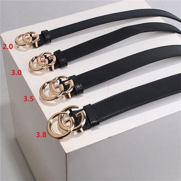 

2020f luxury high-quality designer cd belt fashion men and women gold buckle black belt. 2.0,3.0,3.4,3.8 cm wide. 90-125 cm long, Black;brown