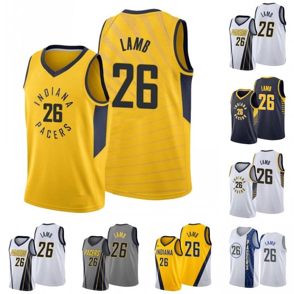 

indiana pacers men jeremy lamb basketball jersey, Black