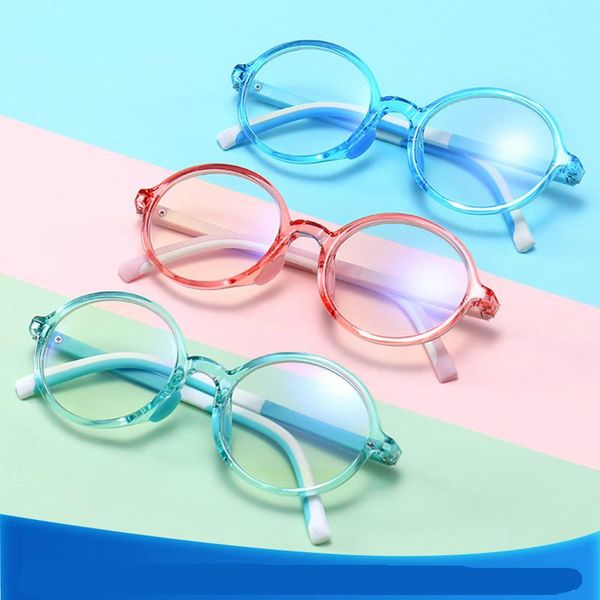 

3 pack children anti blue light blocking glasses frames for boy girl kids protection computer gaming glasses optical round nx, White;black