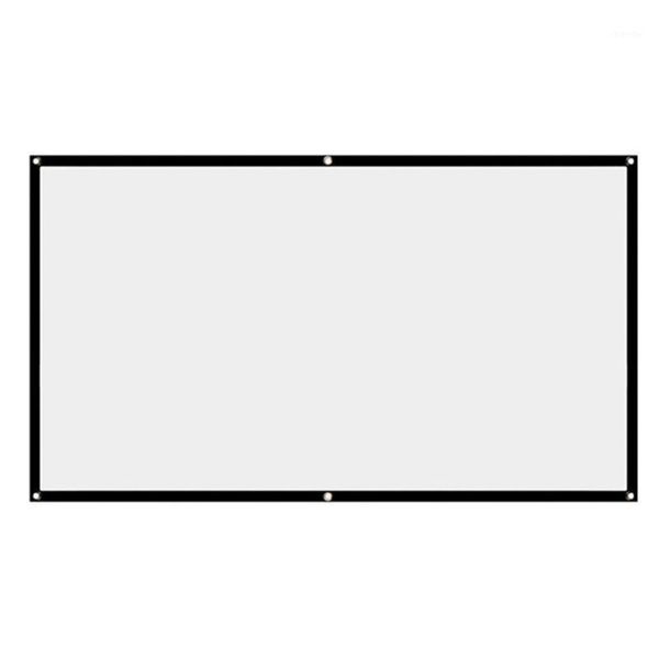 

projection screens simple folding soft curtain hd portable projector polyester spandex corporate office home theater1