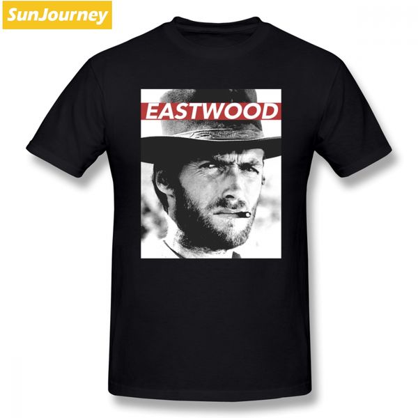 

высокий мужчины футболки клинт иствуд урожай хлопка с коротким рукавом o шеи плюс размер футболки мужской одежды спорта с капюшоном hoodie