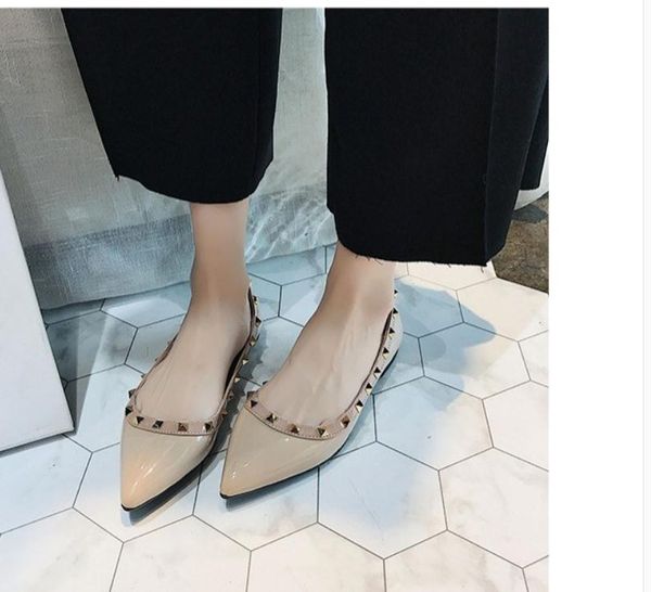 

2021 spring and autumn with new style fashion flat bottom pointed end women's shoes@mqwbh809, Black