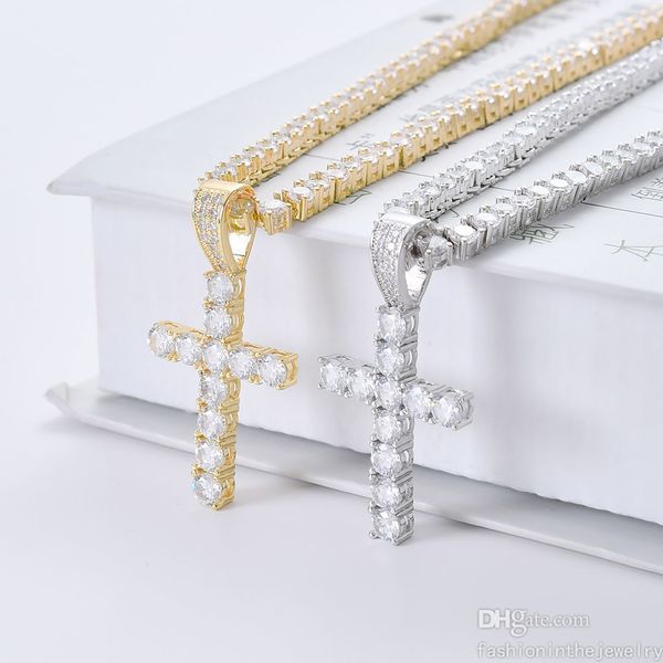 

necklace designer jewelry luxury diamond gold pendants without chain mens iced out tennis twist chains hip hop cuban link silver cross neckl