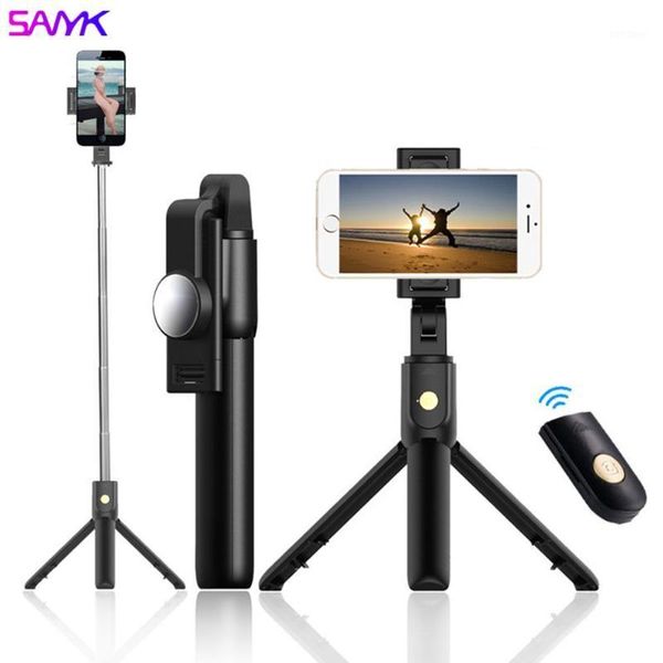 

sanyk phone bluetooth selfie stick portable phone tripod 360 Â° rotate clip mobile bluetooth remote control1