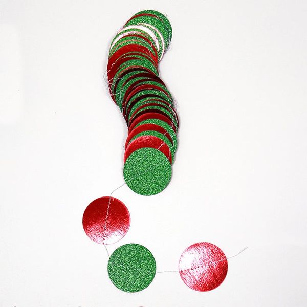 

green polka wedding mirror paper surface for decoration home supplies party banner christmas glitter dots garland 4m star red bbybkw