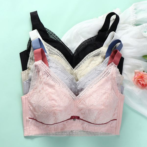 

autumn and winter new thin lace bra for women, Red;black