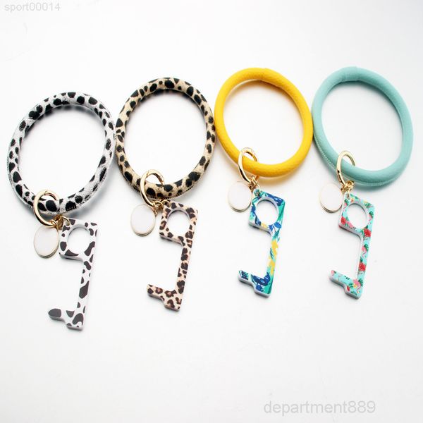 

a-bracelet anti-epidemic opener pendant chains contactless elevator button tool non-contact door handle brass key grip owa2260