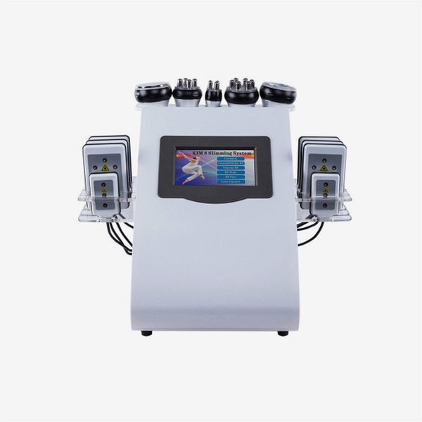 

2021 40k ultrasonic cavitation machine 8 pads liposuction lllt lipo laser rf vacuum cavi lipo slimming skin care salon spa equipments, Black