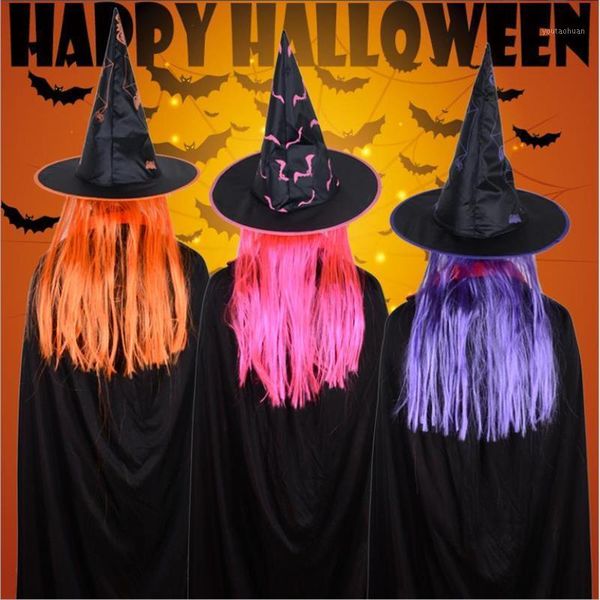 

party hats vieruodis halloween decoration hat masquerade props wig witch celebration ghost festival cosplay easter supplies1