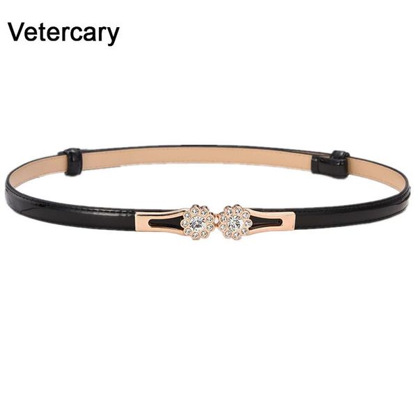 

летнее новое прибытие леди кристалл цветы пряжки тонкая ремни для женщин платья моделирование пояс женский ремень ремешок определить pu кожа, Black;brown